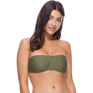 image:imageBody Glove Womens Smoothies Crystal Solid Molded Cup Bandeau Bikini Top SwimsuitSmoothie Cactus