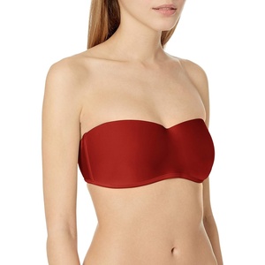 image:imageBody Glove Womens Smoothies Crystal Solid Molded Cup Bandeau Bikini Top SwimsuitSmoothie Spice