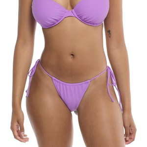 image:imageBody Glove Womens Smoothies Kalea Solid Minimal Coverage Tie Side Bikini Bottom SwimsuitAkebi