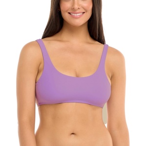 image:imageBody Glove Womens Smoothies Lolah Solid Bikini Top Swimsuit with Tie Front DetailAkebi