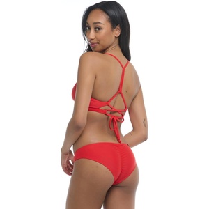 image:imageBody Glove Womens Standard Eclipse Solid Surf Rider Bikini BottomSmoothie True Red