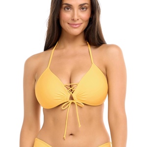 image:imageSmoothies Baby Love Bikini TopBody Glove Womens Standard Smoothies Baby Love Solid Molded Cup Triangle Pushup Bikini Top