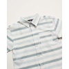 image:imageBody Glove Boys Button Down Shirt  100 Cotton Woven Short Sleeve Boys Dress Shirt  Casual Top with Chest PocketGrey White Yellow Stripe