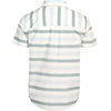 image:imageBody Glove Boys Button Down Shirt  100 Cotton Woven Short Sleeve Boys Dress Shirt  Casual Top with Chest PocketGrey White Yellow Stripe