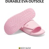 image:imageBody Glove Kids Slides with Adjustable Strap for Boys and Girls Indoor and Outdoor Cushioned SlipOn SandalsPink