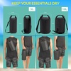 image:imageBody Glove Waterproof Dry Bag with Adjustable Strap 5L10L Roll Top Dry Storage Sack for Boating Watersports Fishing and Camping RED10LBLACK