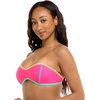 image:imageBody Glove Womens Tainted Love Retro Bandeau Bikini Top SwimsuitBubble Gum Colorblock