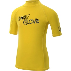 image:imageBody Glove  Juniors Basic Fitted Short Sleeve Rash GuardYellow