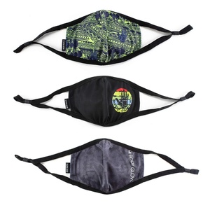 image:imageBody Glove 3Piece Mens Reusable Breathable Face Mask Set Tribal Black Tie Dye
