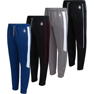 image:imageBody Glove Boys Sweatpants  4 Pack Performance Tricot Boys Joggers with Drawstring Waist  Kids Soft Stretch Athletic PantsRoyalLight GreyBlackBlack