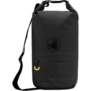 image:imageBody Glove Rolltop Waterproof Dry Bag with Zippered Front Pocket 10 Litre Dry Storage Bag for Beach Boating Camping Hiking BlueBlack10LBlackBlack