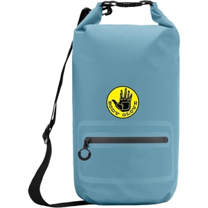 image:imageBody Glove Rolltop Waterproof Dry Bag with Zippered Front Pocket 10 Litre Dry Storage Bag for Beach Boating Camping Hiking BlueBlack10LGrey MelangeBlack