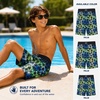 image:imageBody Glove Boys Swim Board Shorts  UPF 50 Quick Dry Boys Swim Trunks Bathing Suit Kids Swimwear with PocketsSizes 818Black Yellow Palm Trees