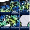 image:imageBody Glove Boys Swim Board Shorts  UPF 50 Quick Dry Boys Swim Trunks Bathing Suit Kids Swimwear with PocketsSizes 818Black Yellow Palm Trees