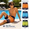 image:imageBody Glove Boys Swim Board Shorts  UPF 50 Quick Dry Boys Swim Trunks Bathing Suit Kids Swimwear with PocketsSizes 818Navy Orange Dots