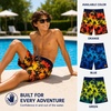 image:imageBody Glove Boys Swim Board Shorts  UPF 50 Quick Dry Boys Swim Trunks Bathing Suit Kids Swimwear with PocketsSizes 818Red Yellow Palm Trees