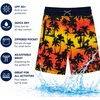 image:imageBody Glove Boys Swim Board Shorts  UPF 50 Quick Dry Boys Swim Trunks Bathing Suit Kids Swimwear with PocketsSizes 818Red Yellow Palm Trees