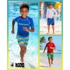 image:imageBody Glove Boys Swim Board Shorts  UPF 50 Quick Dry Boys Swim Trunks Bathing Suit Kids Swimwear with PocketsSizes 818TurquoiseOrange Squares