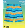 image:imageBody Glove Boys Swim Board Shorts  UPF 50 Quick Dry Boys Swim Trunks Bathing Suit Kids Swimwear with PocketsSizes 818TurquoiseOrange Squares