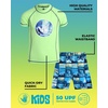 image:imageBody Glove Boys Swim Set  4 Piece UPF 50 Swim Trunks and Rash Guard for Boys Kids Swimwear Set Sizes 412Dark NavyLime Beach