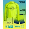 image:imageBody Glove Boys Swim Set  4 Piece UPF 50 Swim Trunks and Rash Guard for Boys Kids Swimwear Set Sizes 412Neon GreenYellow Palm Trees