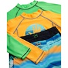 image:imageBody Glove Boys Swim Set  4 Piece UPF 50 Swim Trunks and Rash Guard for Boys Kids Swimwear Set Sizes 412OrangeGreen Surf