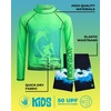 image:imageBody Glove Boys Swim Set  4 Piece UPF 50 Swim Trunks and Rash Guard for Boys Kids Swimwear Set Sizes 412OrangeGreen Surf