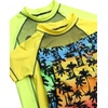 image:imageBody Glove Boys Swim Set  4 Piece UPF 50 Swim Trunks and Rash Guard for Boys Kids Swimwear Set Sizes 412OrangeYellow Palm Trees