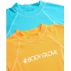 image:imageBody Glove Boys Swim Shirt  2 Pack UPF 50 Quick Dry Sun Protection Short Sleeve Rash Guard for Boys Kids Swimwear 2T14AquaOrange