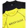 image:imageBody Glove Boys Swim Shirt  2 Pack UPF 50 Quick Dry Sun Protection Short Sleeve Rash Guard for Boys Kids Swimwear 2T14BlackYellow