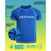 image:imageBody Glove Boys Swim Shirt  2 Pack UPF 50 Quick Dry Sun Protection Short Sleeve Rash Guard for Boys Kids Swimwear 2T14RoyalYellow