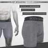 image:imageTwist Body Glove Mens Boxer Briefs 6Pack Micro Modal Contoured Shape Soft amp Breathable Comfort Fit UnderwearBlack  Heather Grey Charcoal Grey