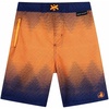 Navy Orange Dots