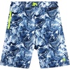 Navy White Swirls
