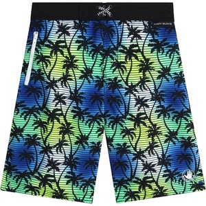 image:imageBody Glove Boys Swim Board Shorts  UPF 50 Quick Dry Boys Swim Trunks Bathing Suit Kids Swimwear with PocketsSizes 818Black Yellow Palm Trees