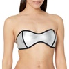 image:imageBody Glove Womens The 91 Tainted Love Retro Bandeau Bikini Top SwimsuitSilver