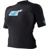image:imageBody Glove Womens Basic Fitted Short Sleeve Rash Guard Tops Black Large