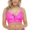 image:imageBody Glove Womens Olivia Cup Bikini Top Swimsuit with Adjustable Tie BackBubble Gum Neon