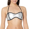 image:imageBody Glove Womens The 91 Tainted Love Retro Bandeau Bikini Top SwimsuitSilver