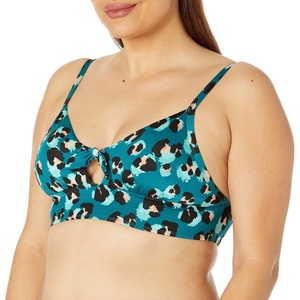 image:imageBody Glove Womens Olivia Cup Bikini Top Swimsuit with Adjustable Tie BackPounce Animal Print