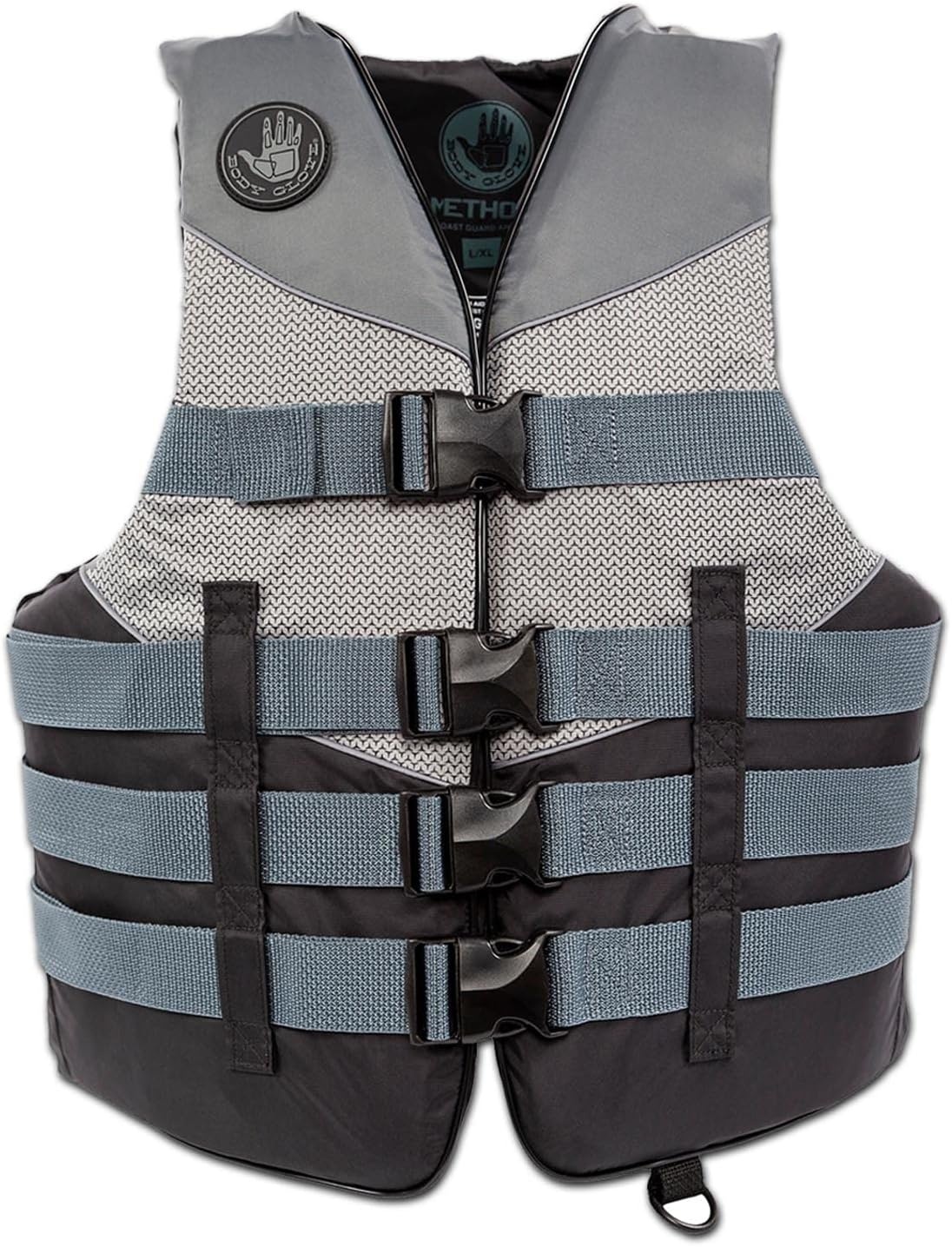 image:imageMethod  USCGA Type III Nylon PFDBlackLXL and 4Pack Type II Life Jackets with Clear Storage Bag US Coast Guard Approved Universal Size