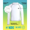 image:imageBody Glove Boys Swim Shirt  UPF 50 Sun Protection Quicky Dry Long Sleeve Rash Guard for Boys Youth Kids Swimwear 514White