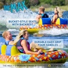 image:imageBody Glove The Max 2Rider Towable Tube HeavyGauge PVC Inflatable Boat Towable with Nylon Cover Foam Handles amp Quick Connect Tow Hook 2026 Model