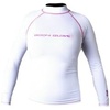 image:imageBody Glove Basic Deluxe Juniors Long Sleeve Rash GuardWhitePink