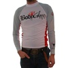 image:imageBody Glove Basic Deluxe Long Sleeve Rash GuardWhiteSilverRed