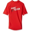 image:imageBody Glove sa Fitted Boys Basic RashguardsRed