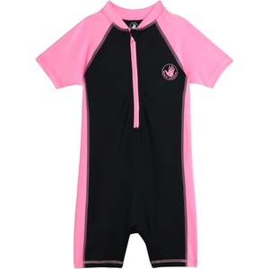 image:imageBody Glove Kids Swimsuits  UPF 50 Short Sleeve One Piece Rashguard Bathing Suit for Girls and Boys Sizes 2T12BlackPink