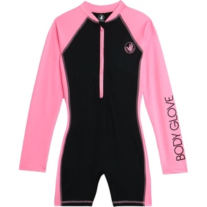 image:imageBody Glove Kids Swimsuits  UPF 50 Sun Protection Long Sleeve One Piece Rashguard Bathing Suit for Girls and Boys 2T12BlackPink