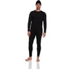 image:imageBody Glove 3 Piece Mens Fleece Lined Thermal Set Long Underwear Thermals Insulated Base Layer Top and Bottoms and BeanieBlack