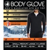 image:imageBody Glove Mens Thermal Top Warm Winter Shirt Collared Long Sleeve Thermal Undershirt for MenGrey